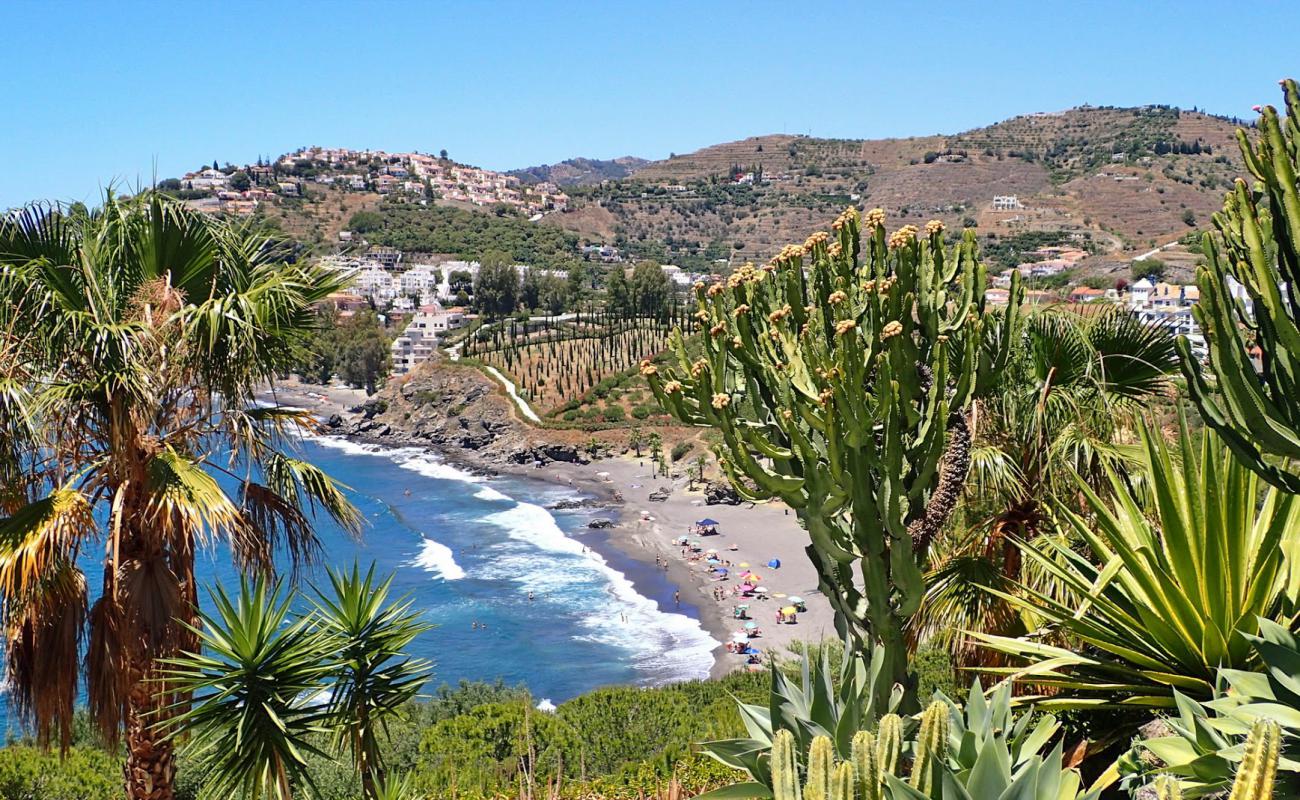 Photo de Playa Calabajio avec caillou fin gris de surface