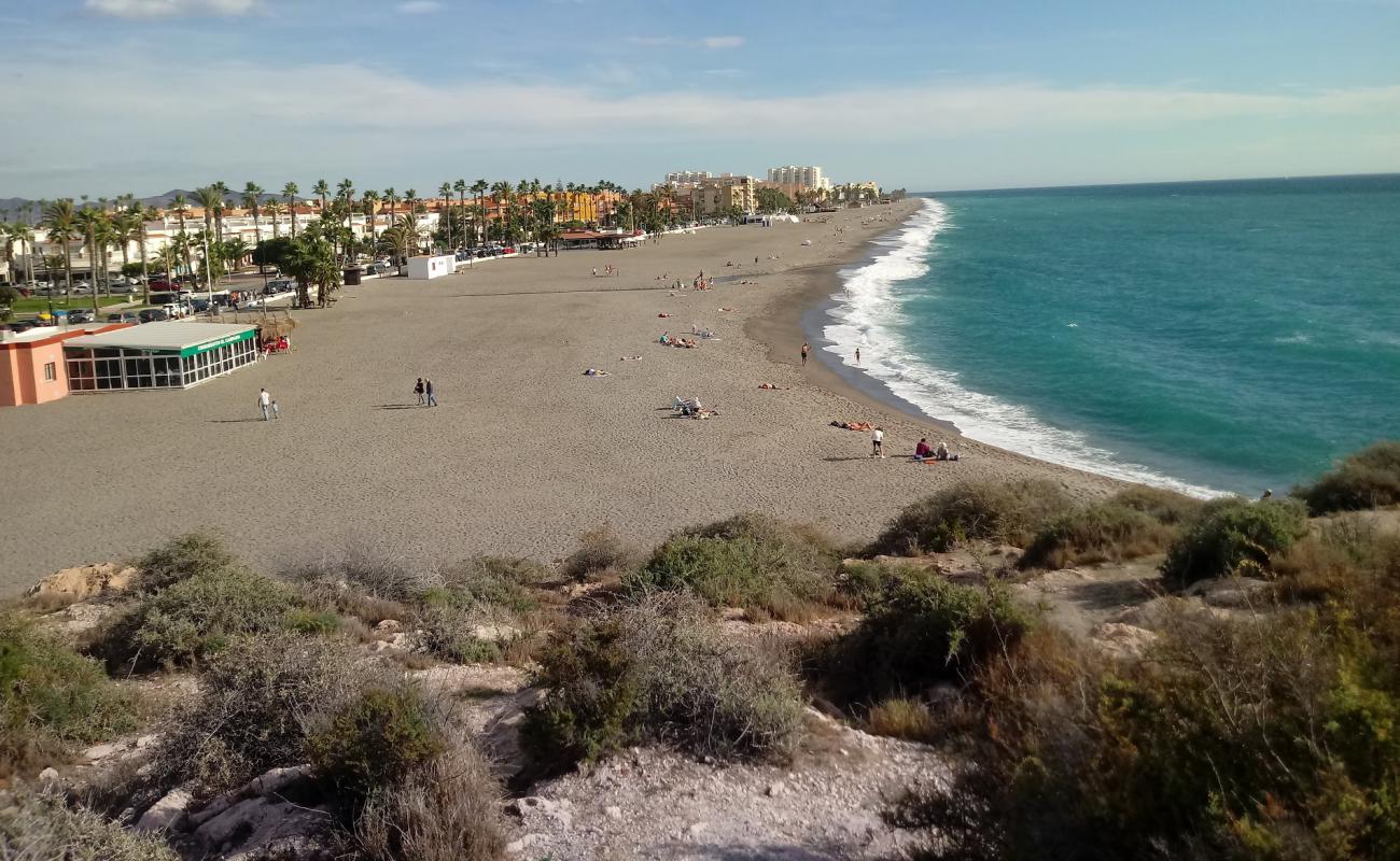 Photo de Playas de Salobrena avec caillou fin gris de surface