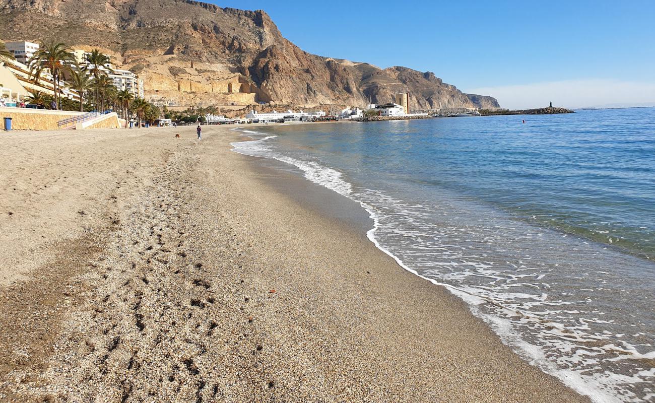 Photo de Playa Aguadulce avec sable coquillier lumineux de surface