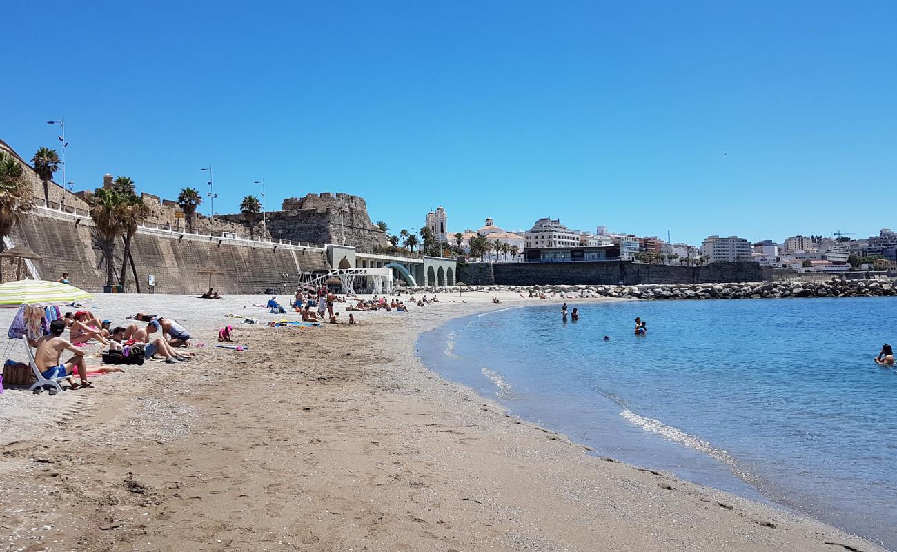 Photo de Playa del Chorillo avec caillou fin brun de surface