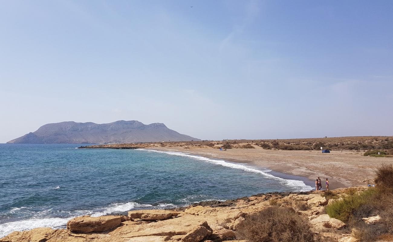 Photo de Playa de Rambla Elena avec sable coquillier gris de surface