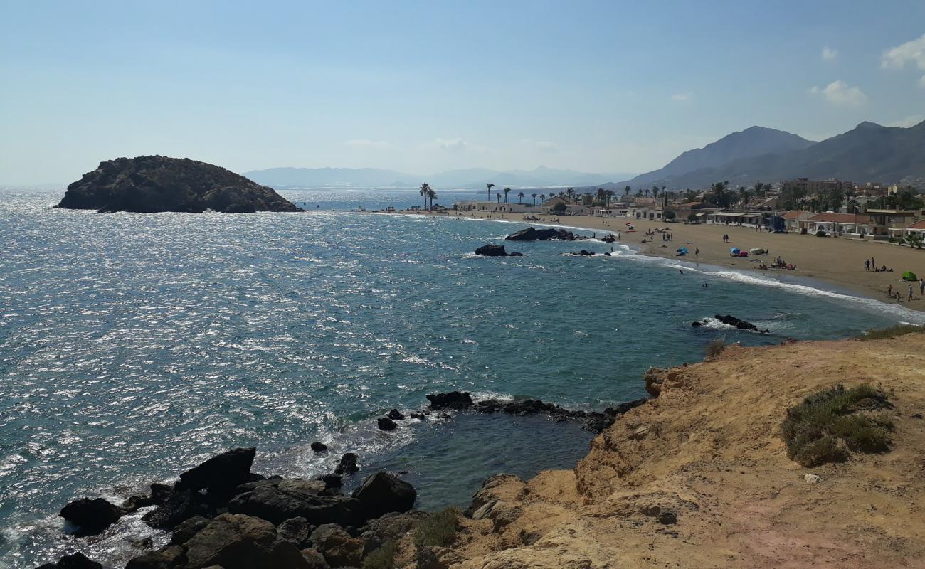 Photo de Playa de Nares avec sable noir & galets de surface