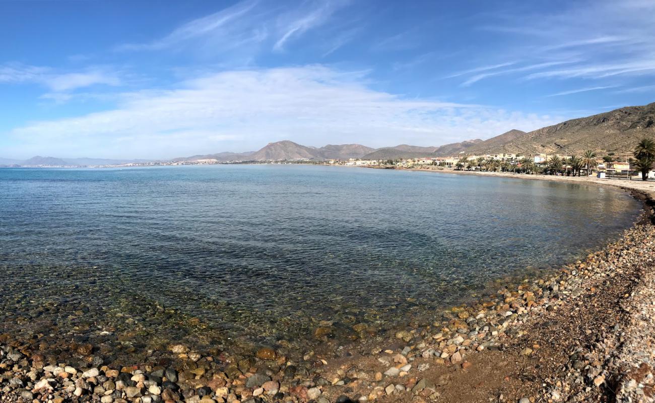 Photo de Playa de la Chapineta avec caillou fin gris de surface