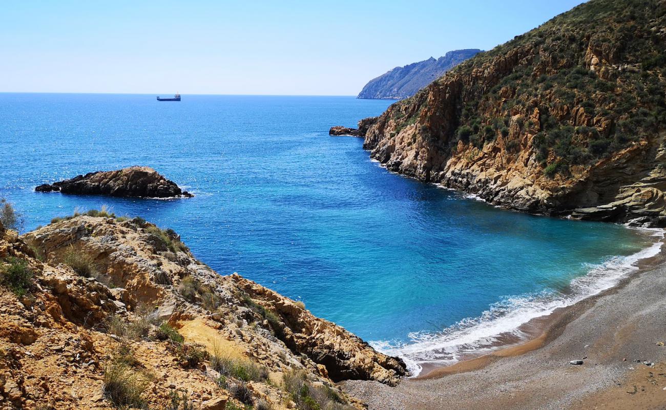 Photo de Cala Del Bolete Grande avec caillou fin gris de surface