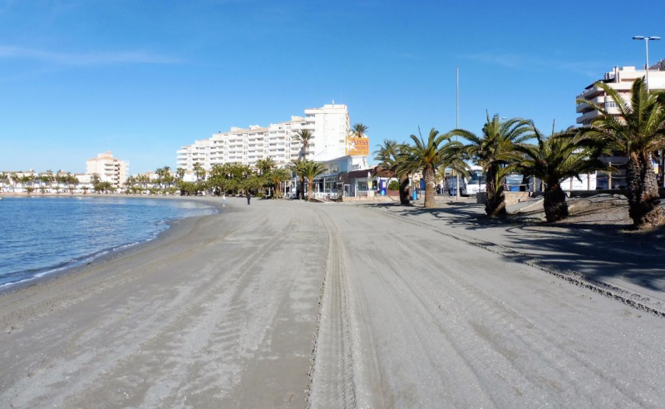 Photo de Playa del Pedruchillo avec sable gris de surface