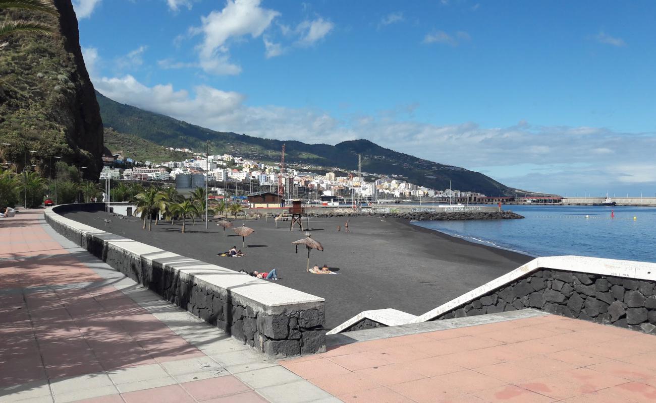 Photo de Playa de Bajamar avec sable noir de surface