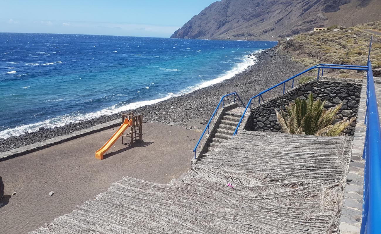 Photo de Playa del Fraile avec roches de surface