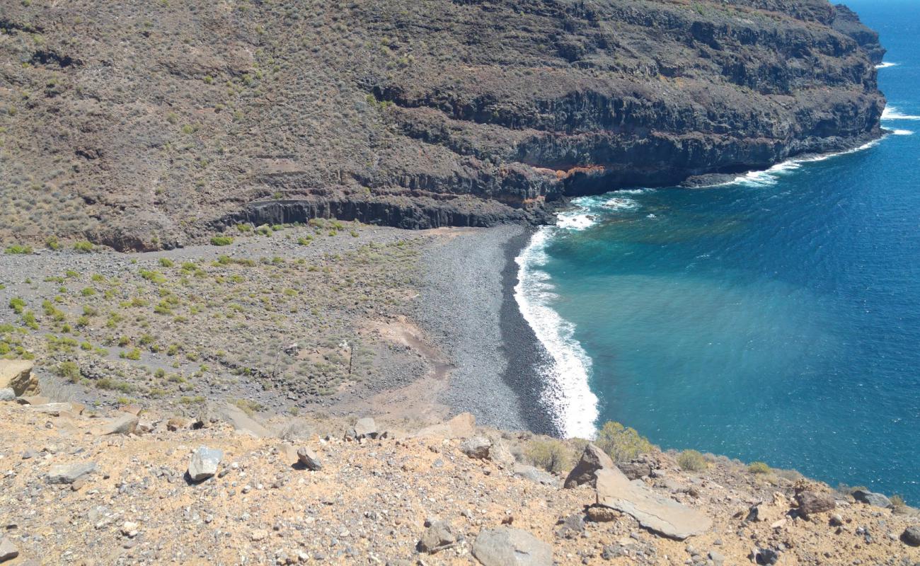 Photo de Playa de la Negra avec caillou gris de surface