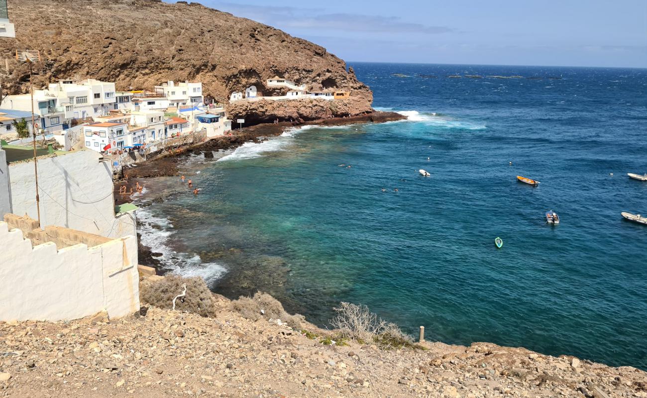 Photo de Tufia beach avec terrain rocheux de surface