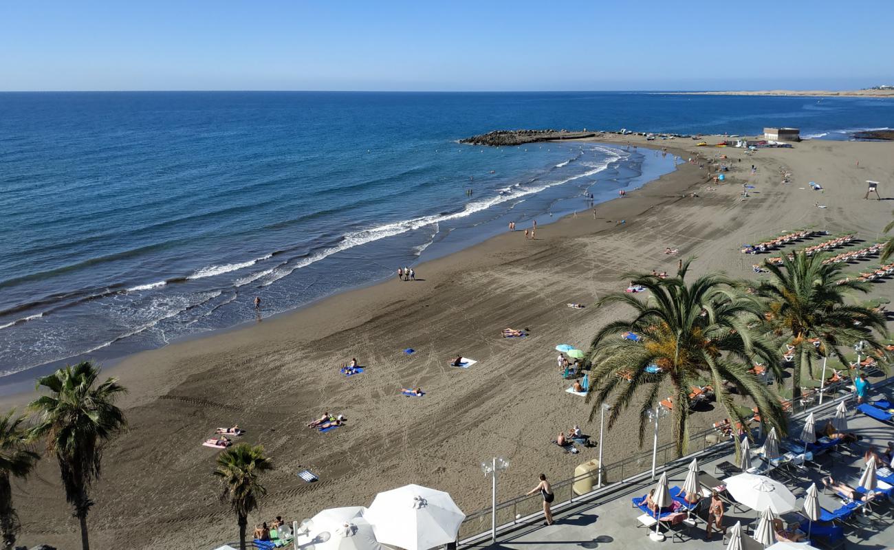 Photo de Playa de las Burras avec sable beige fin de surface