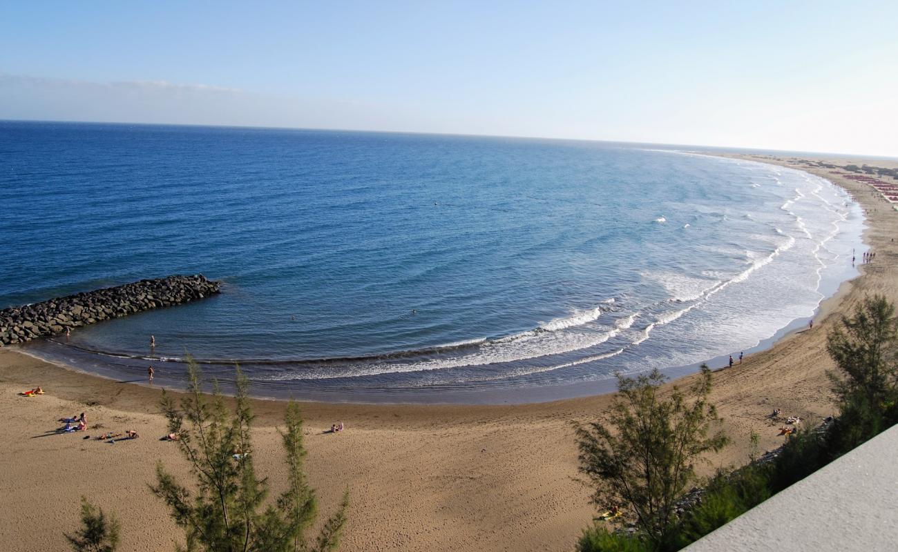 Photo de Playa El Veril avec sable beige fin de surface