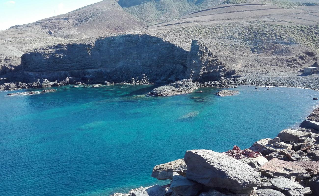 Photo de Playa del Lagarto avec roches de surface