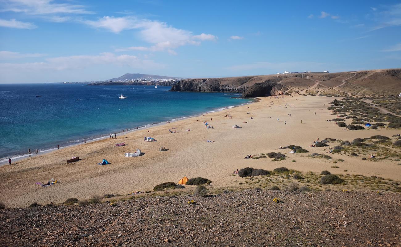 Photo de Playa Mujeres avec sable beige fin de surface