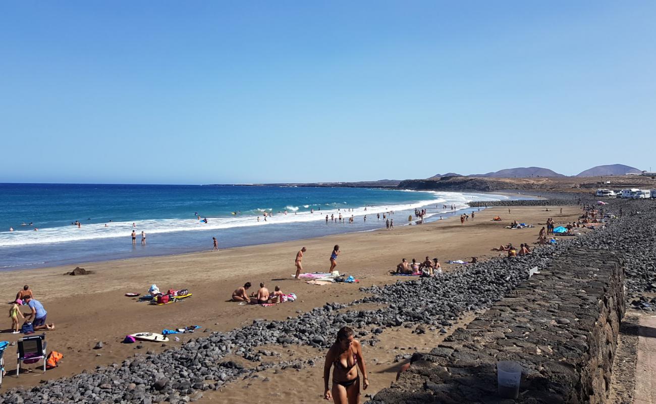 Photo de Playa de la Garita avec sable beige de surface