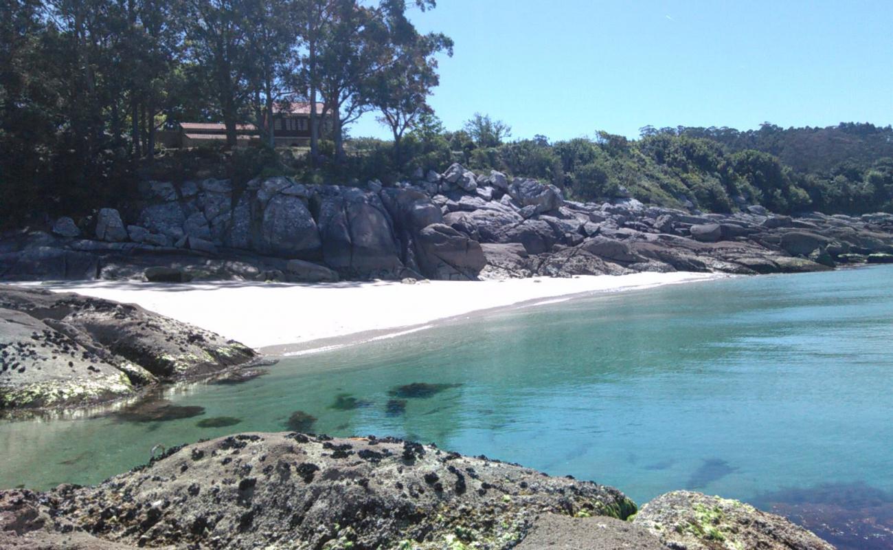 Photo de Praia Sartaxens avec sable beige fin de surface