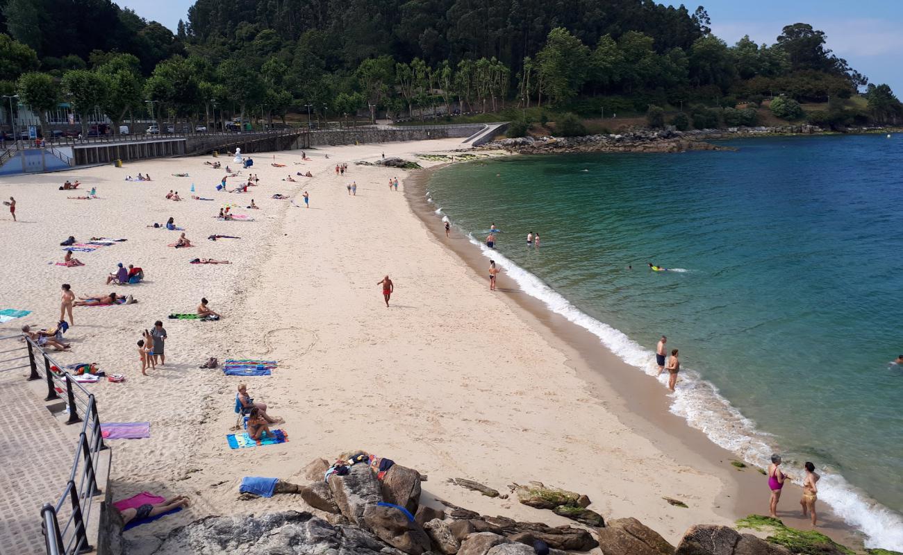 Photo de Praia de Portocelo avec sable blanc de surface