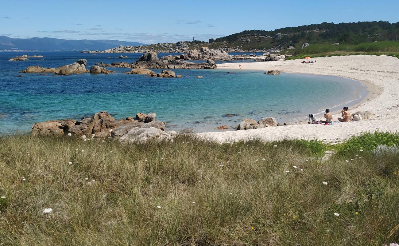 Photo de Praia de Borreiro avec sable blanc de surface