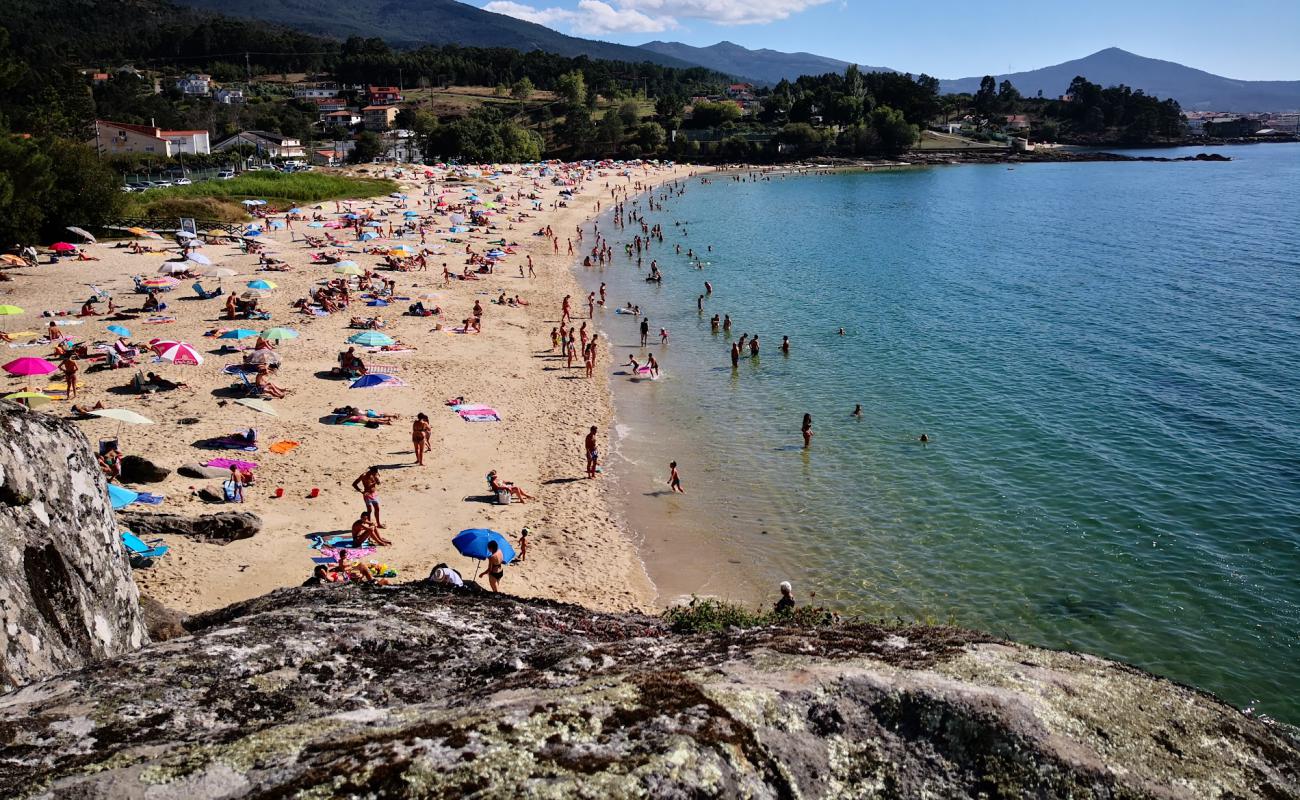 Photo de Hornanda beach avec sable fin blanc de surface