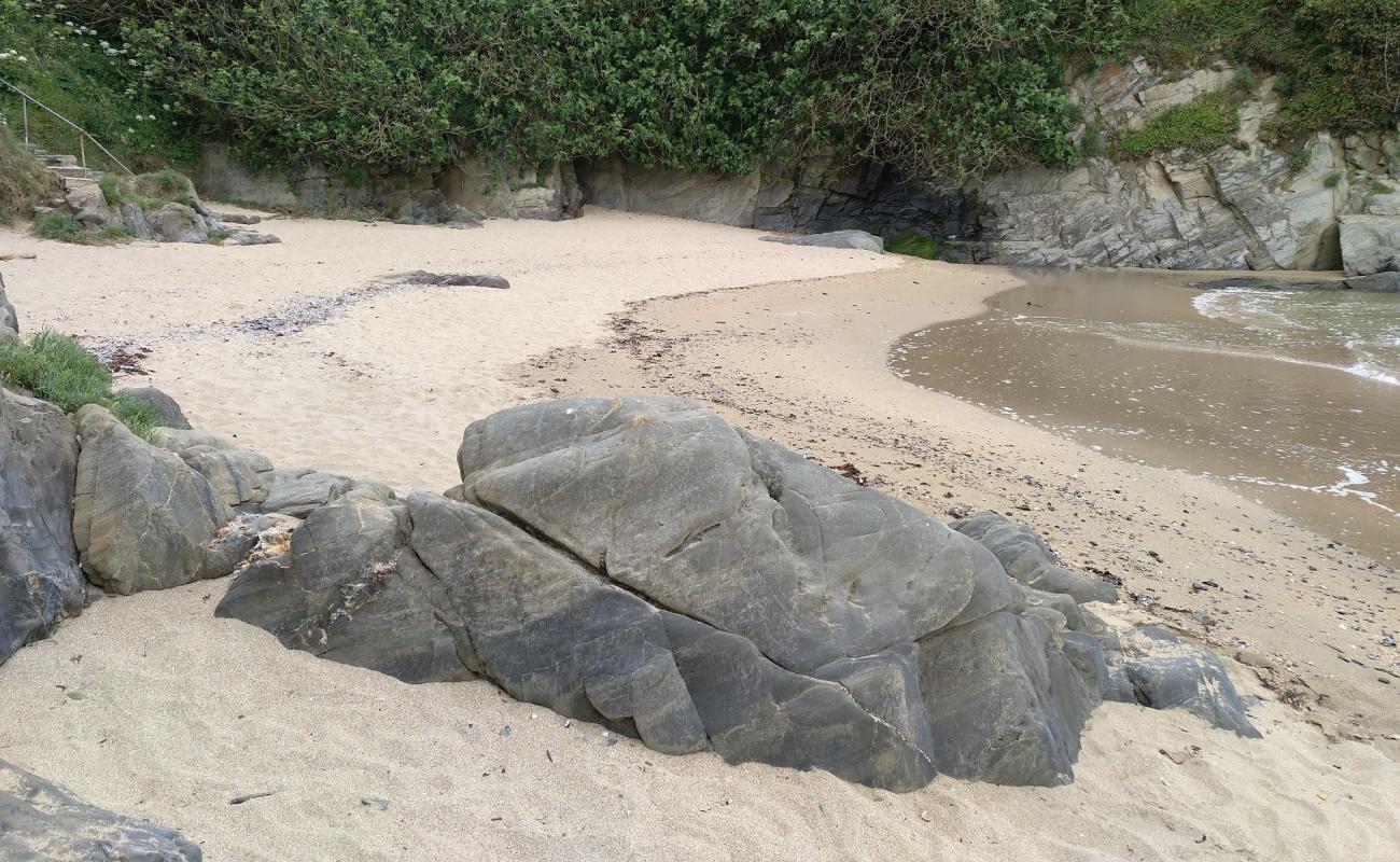 Photo de Playa de insua avec sable blanc de surface