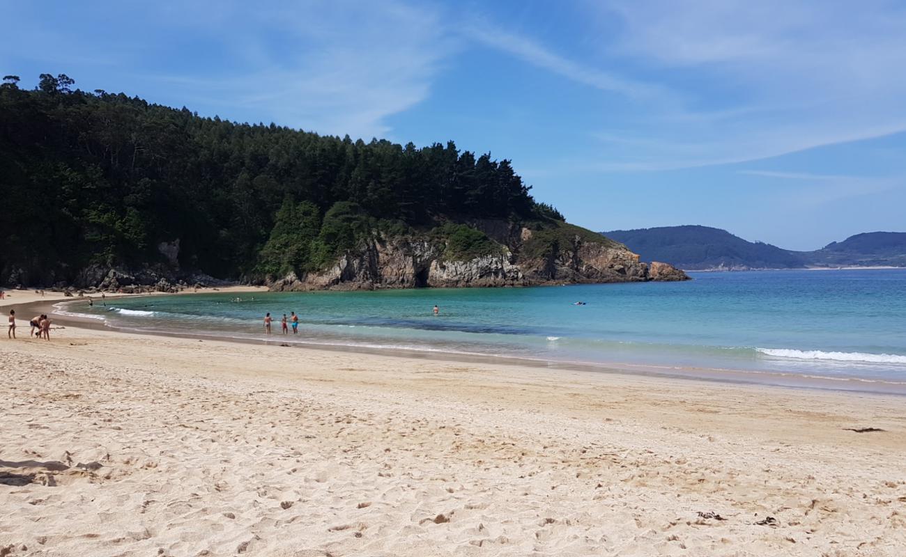 Photo de Plage Xilloi avec sable fin blanc de surface