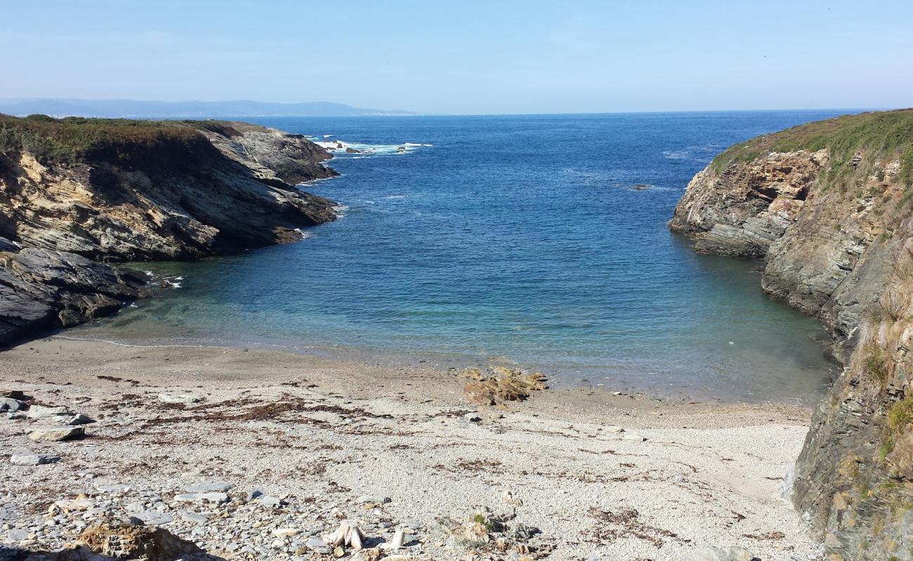 Photo de Praia de Gabieira avec sable beige de surface