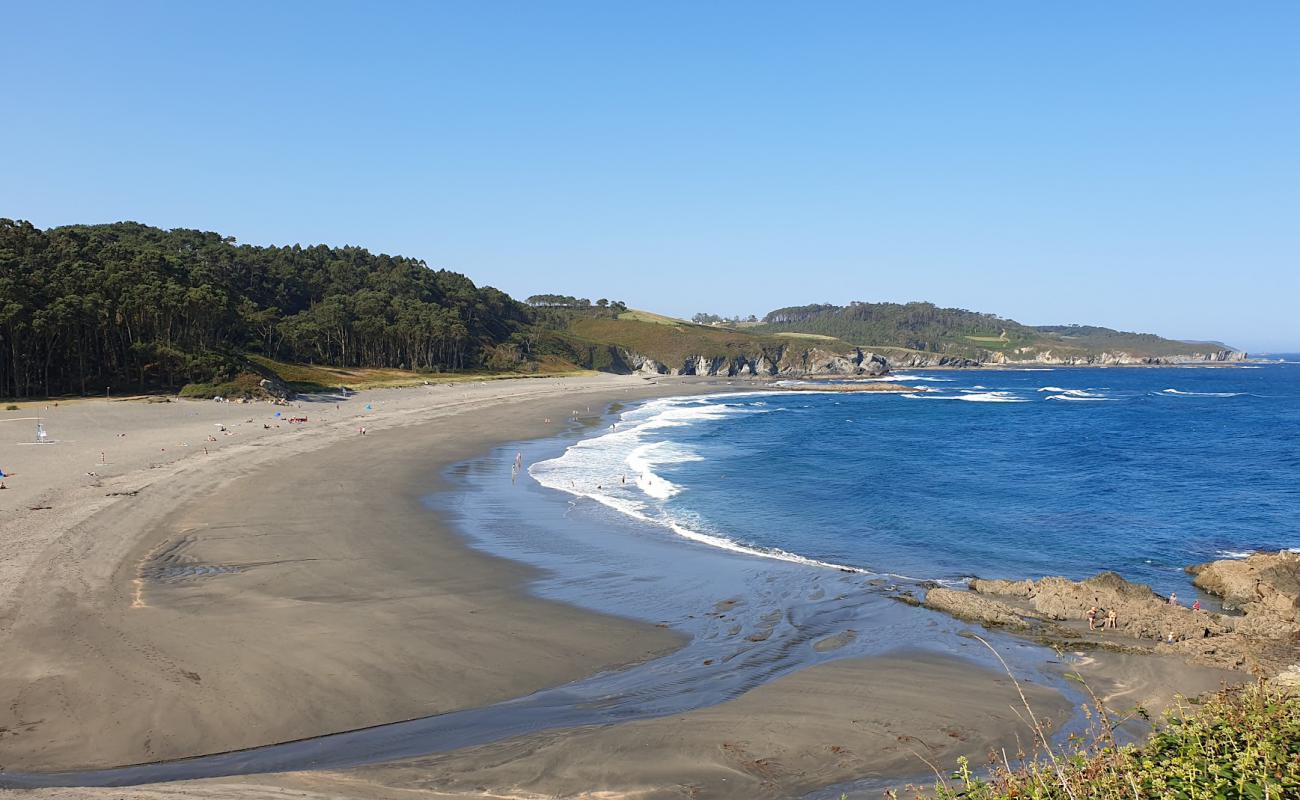 Photo de Plage de Frejulfe avec sable beige de surface
