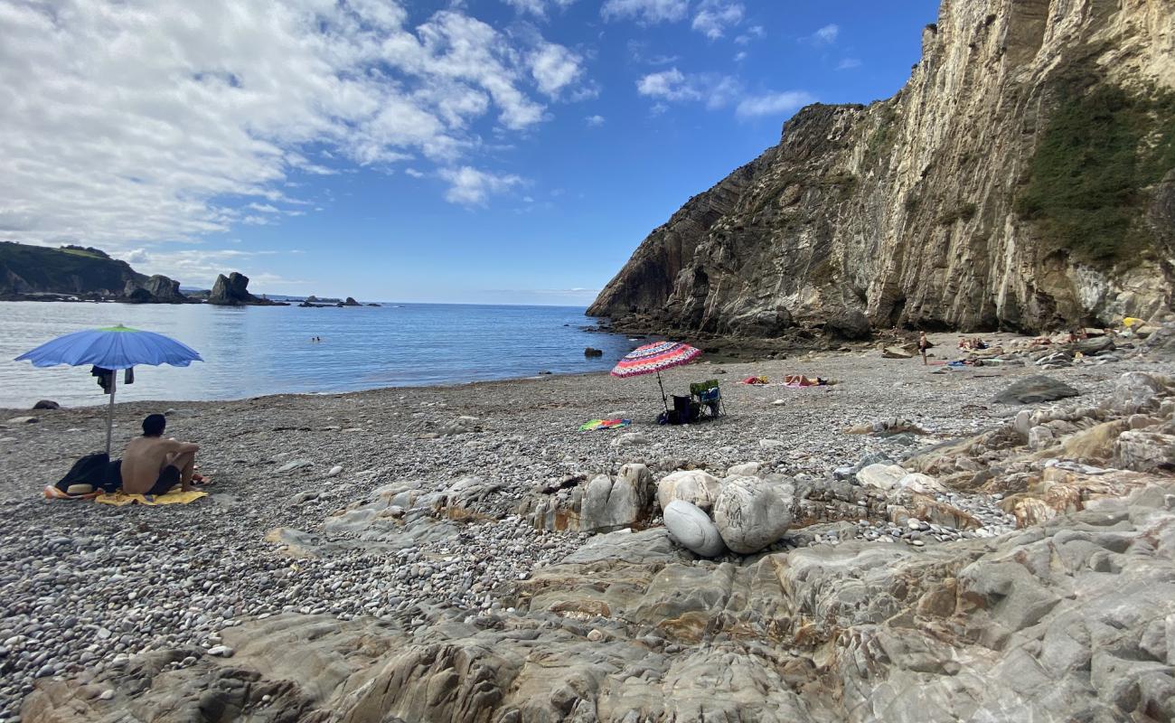 Photo de Playa del Silencio avec galets gris de surface