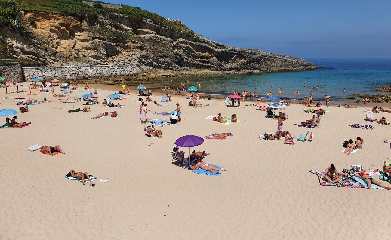 Photo de Playa de El Sablon avec sable fin et lumineux de surface