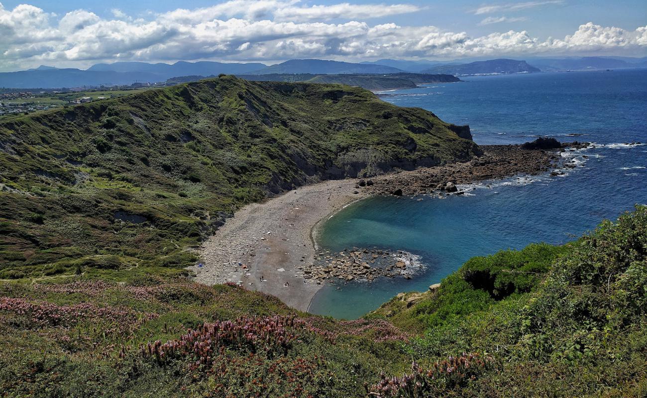 Photo de Playa de Barrika avec terrain rocheux de surface