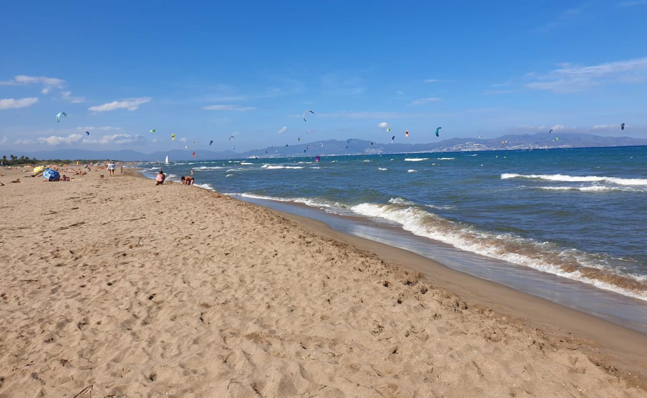 Photo de Platja de les Dunes avec sable beige de surface
