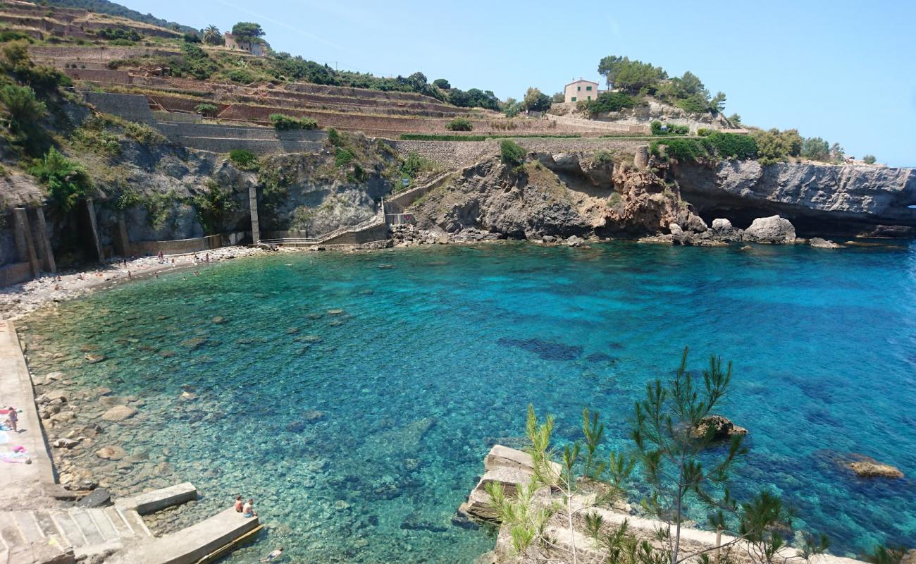 Photo de Cala Banyalbufar avec terrain rocheux de surface