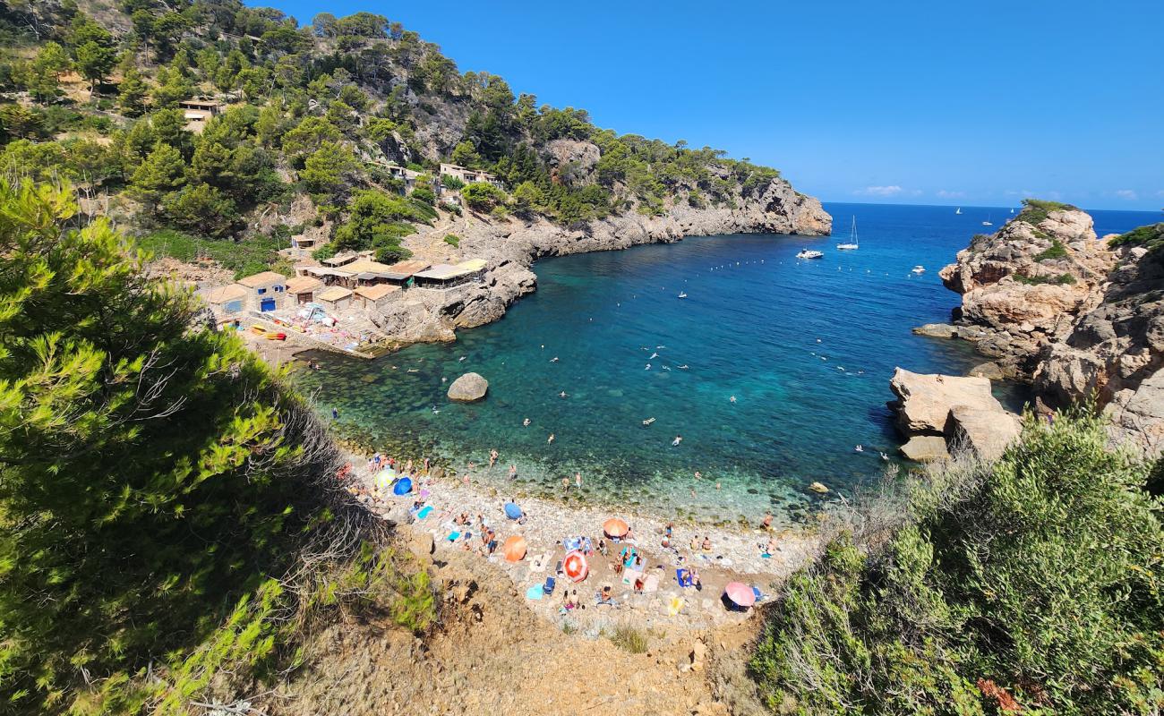 Photo de Cala de Deia avec terrain rocheux de surface