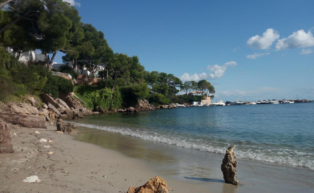 Photo de Cala des Rajoli avec sable beige de surface