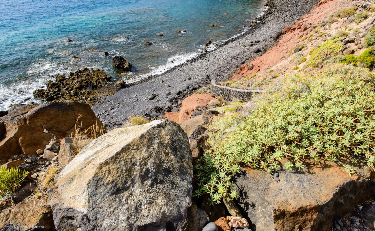 Photo de Playa del Cangrejo avec roches de surface