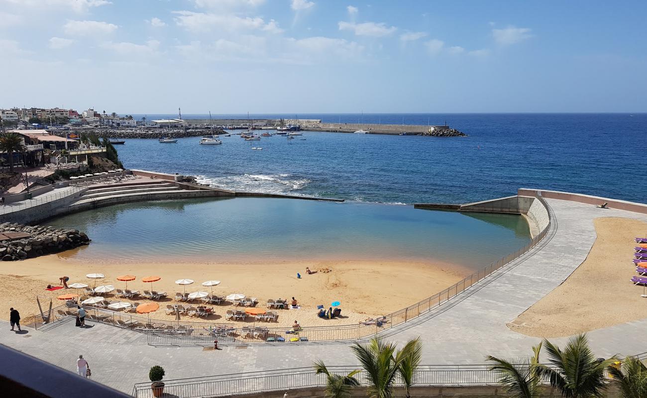 Photo de Playa Costa Alegre avec sable beige de surface