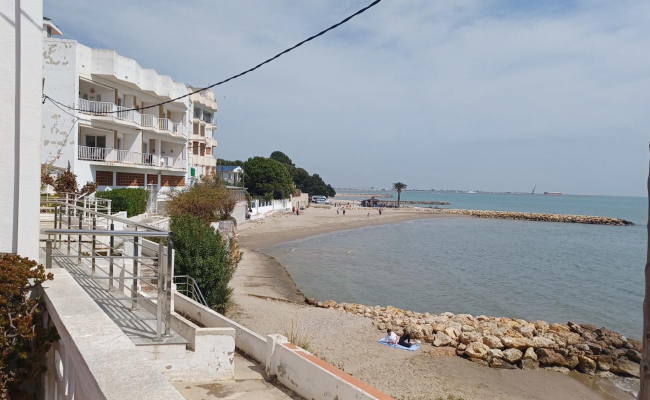 Photo de Platja del Suizo avec sable beige de surface