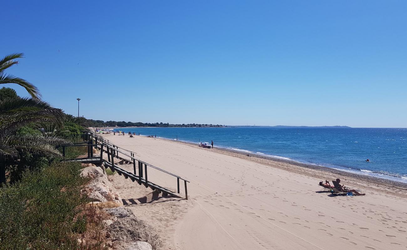 Photo de Platja dels Pilans avec sable beige de surface