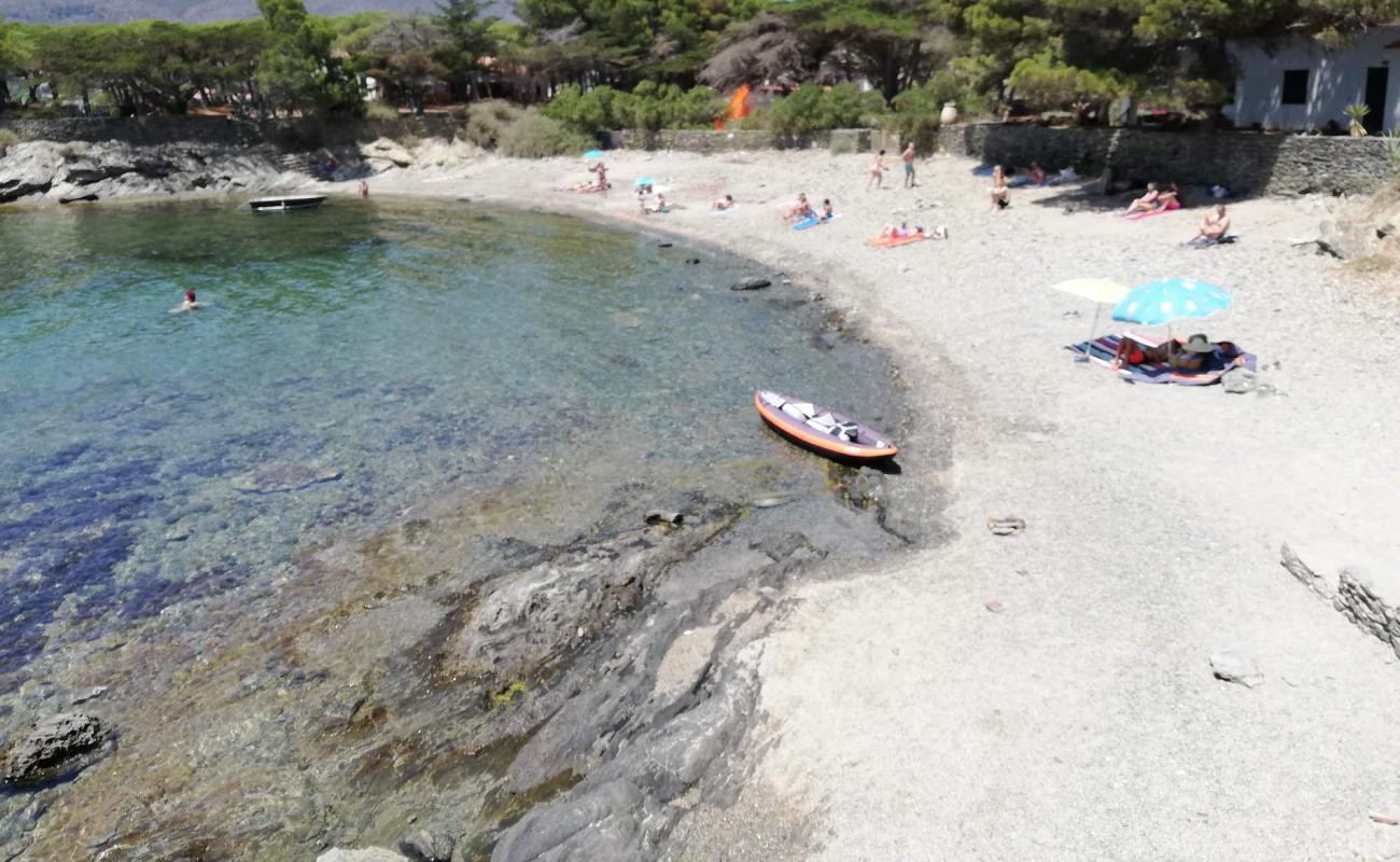 Photo de Platja De S'aranella avec petits galets gris de surface