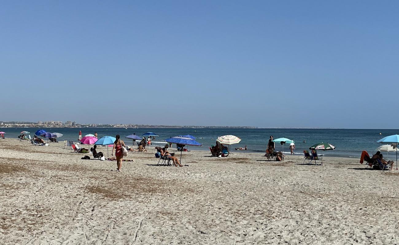 Photo de Playa de la Torre Derribada avec sable gris de surface