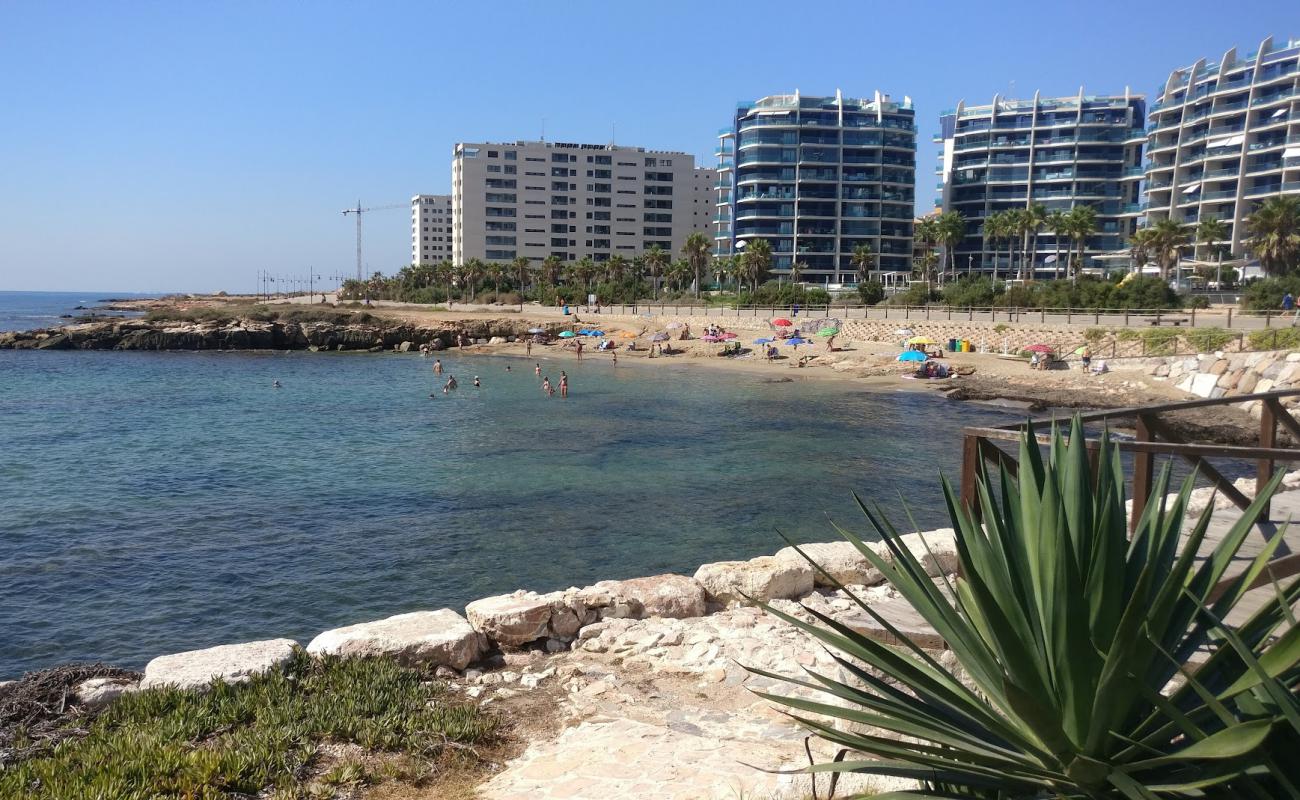 Photo de Cala Piteras avec sable lumineux de surface