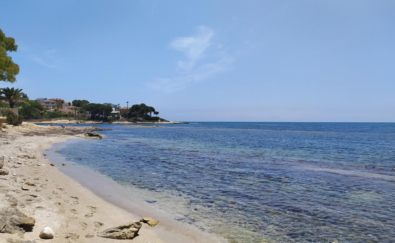 Photo de La Caleta Beach avec roches de surface