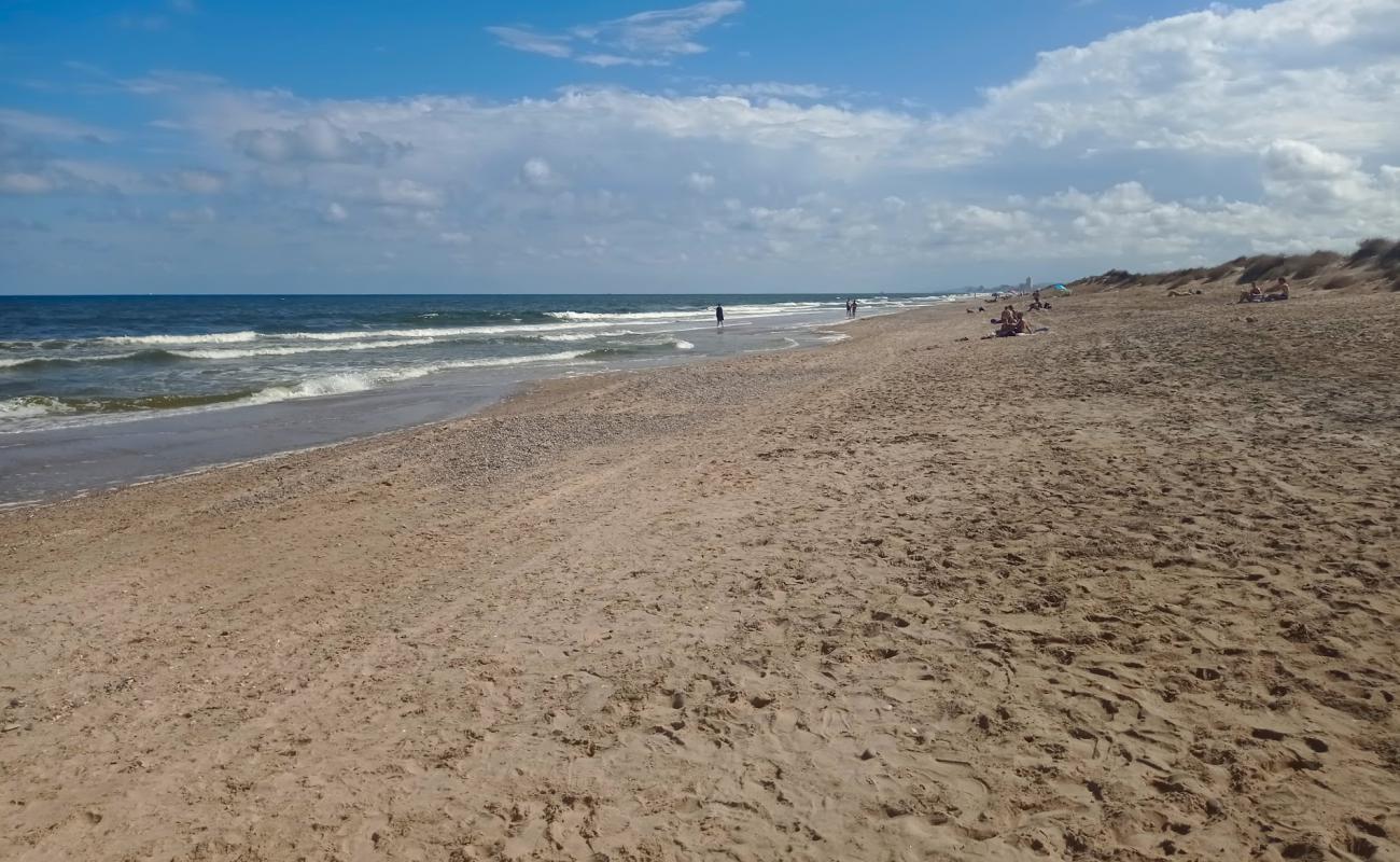 Photo de Platja de la Devesa avec sable lumineux de surface