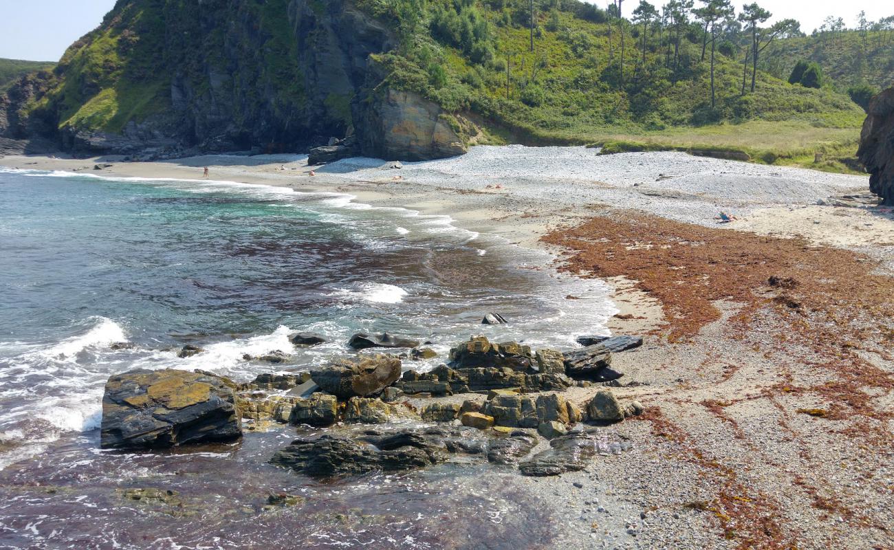 Photo de Playa de Portizuelo avec terrain rocheux de surface
