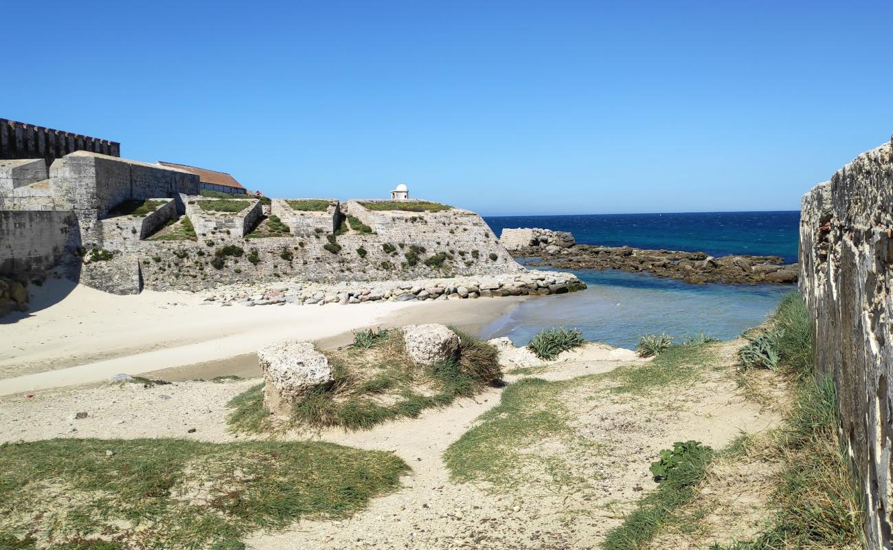 Photo de Playa de la Isla de Tarifa avec sable beige de surface