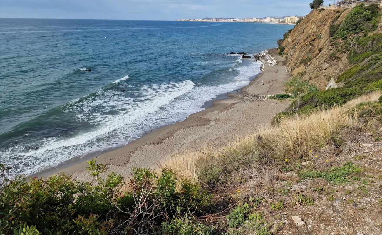 Photo de Playa de Tajo de la Soga avec sable gris de surface