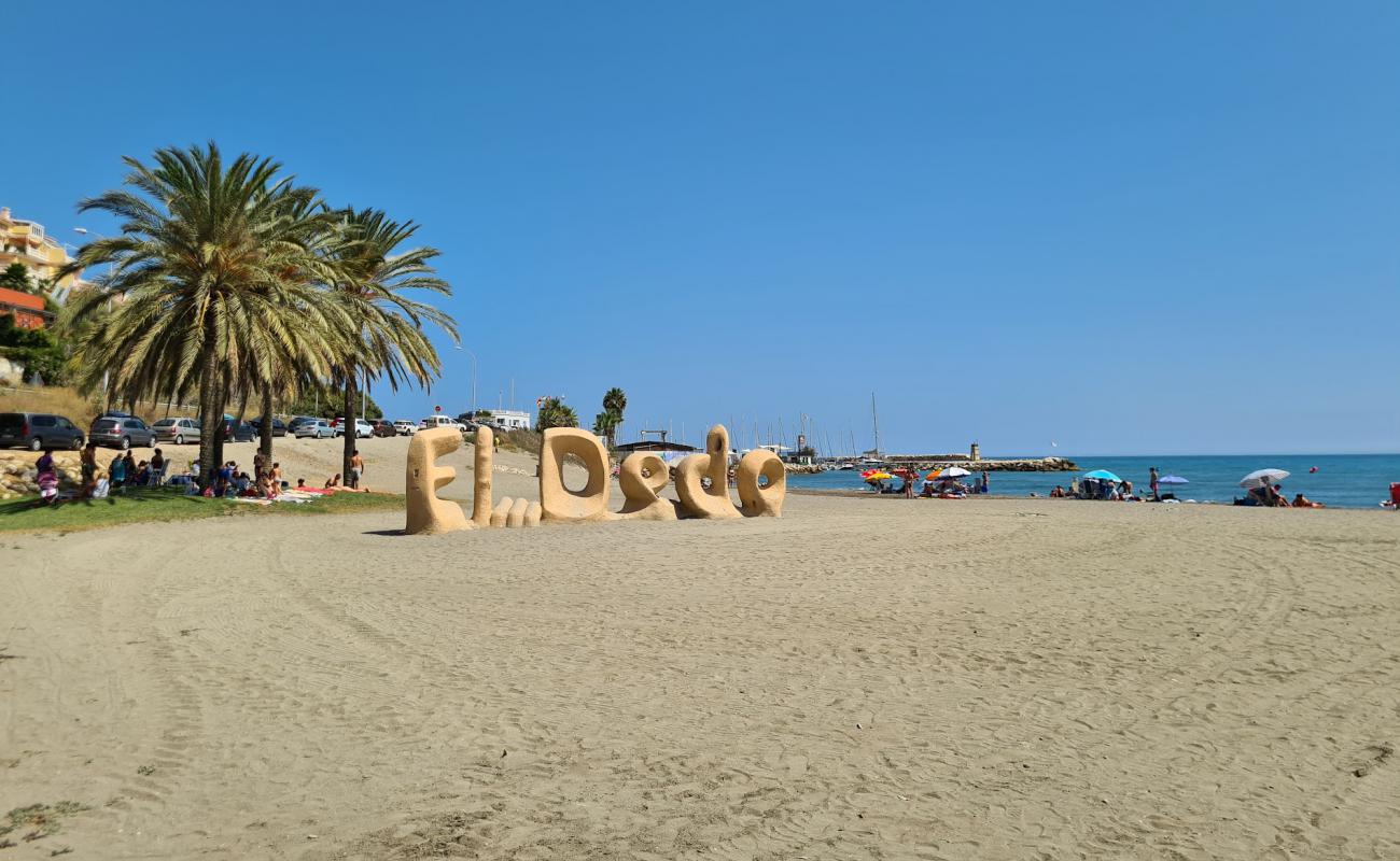 Photo de Playa El Dedo avec sable gris de surface