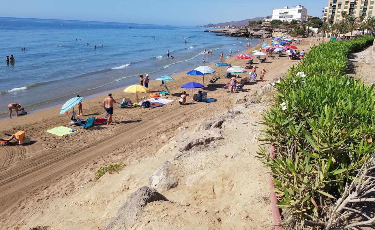 Photo de Playa Calypso avec sable lumineux de surface