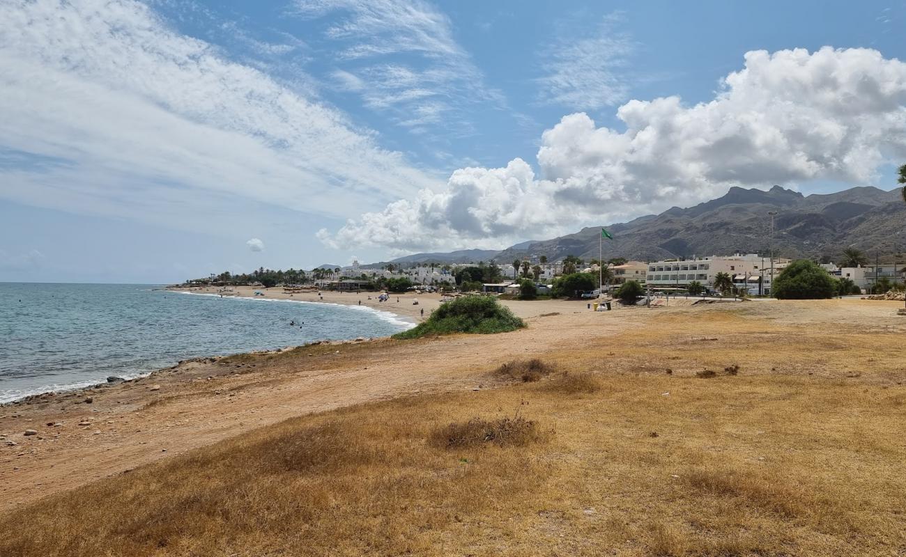 Photo de Playa de Mojacar avec sable brun de surface