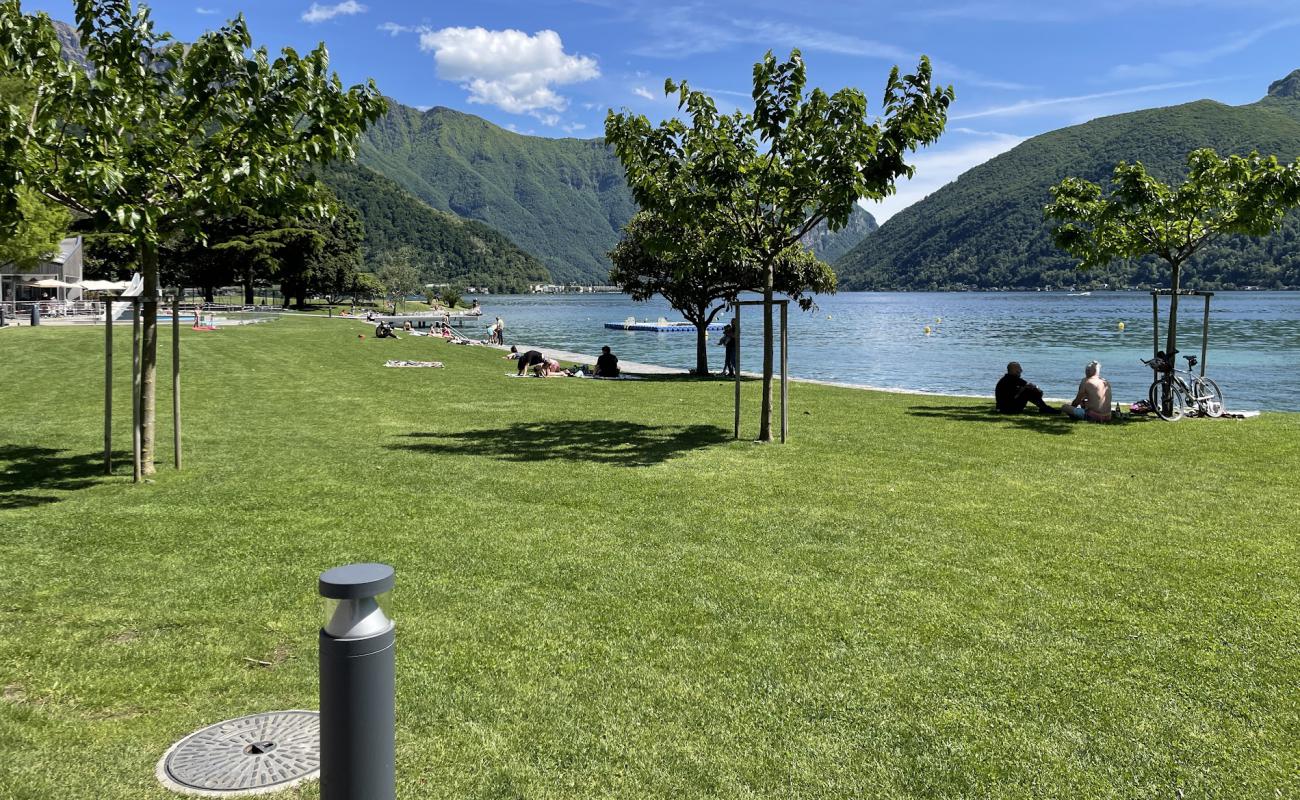 Photo de Strandbad Badi Meggen avec herbe de surface