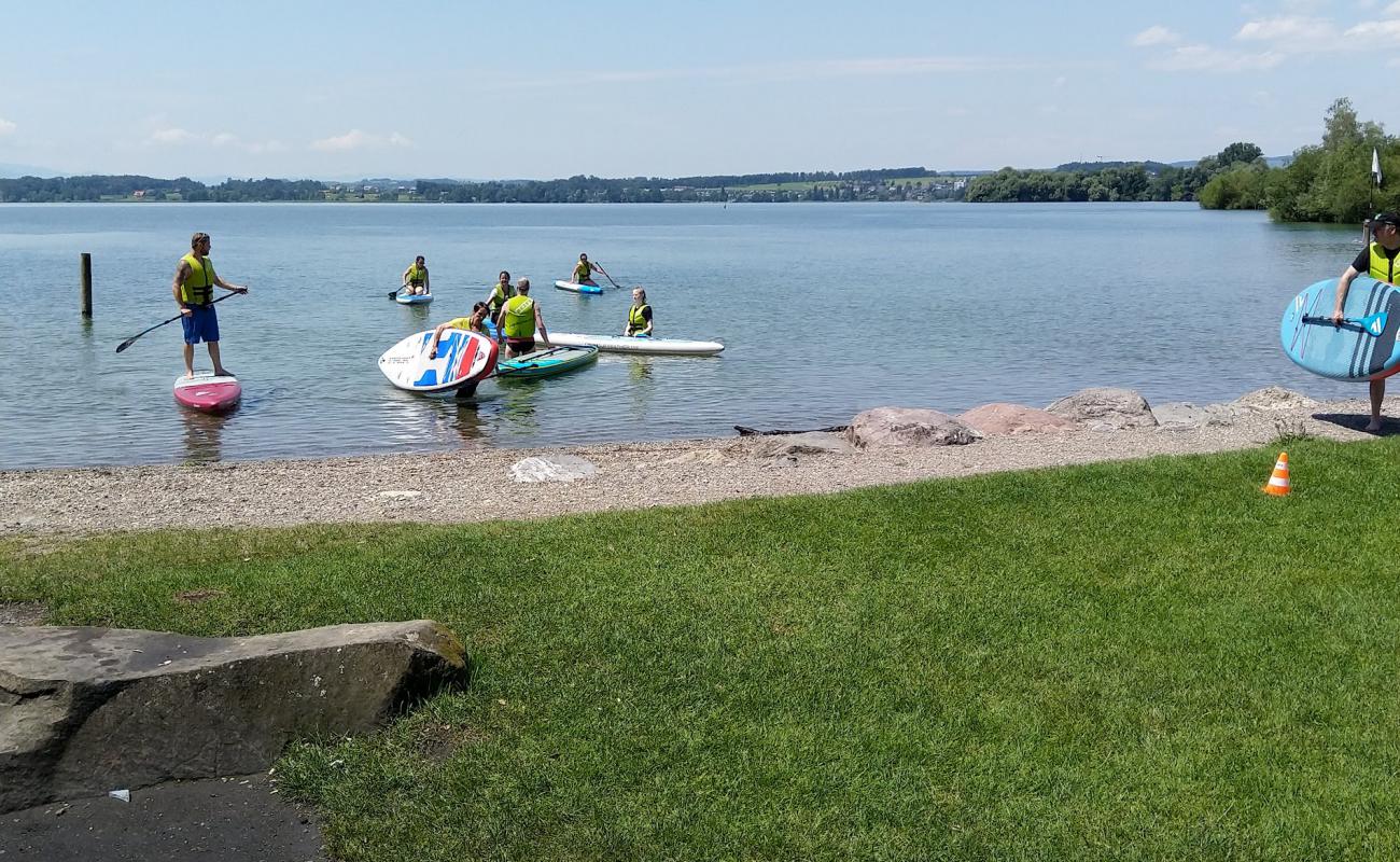 Photo de Badestrand Bruggli avec herbe de surface